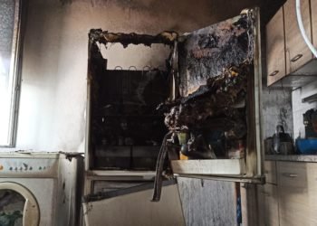 Požár bytu v Ústí nad Labem