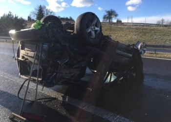 Havárie osobního vozidla na Písecku