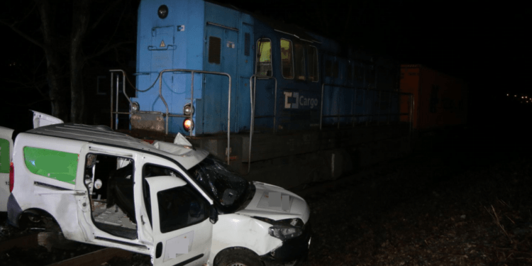 Střet vlaku s vozidlem