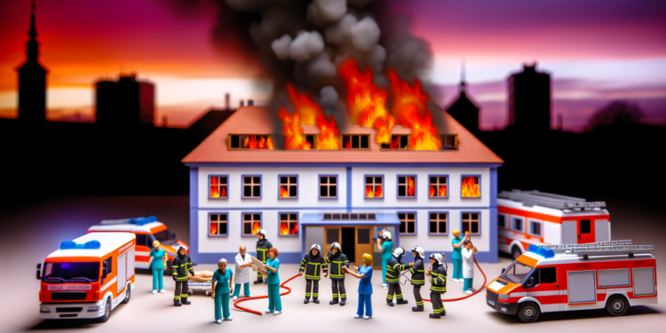 Požár nemocnice v české republice